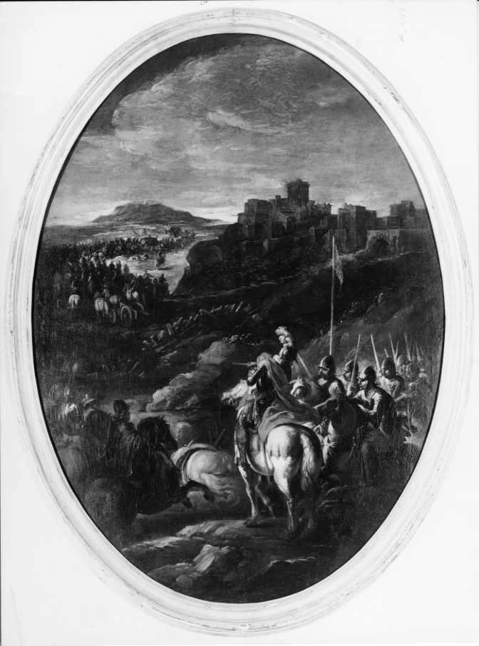 Esercito in marcia sotto una fortezza - Museo della Reggia di Caserta 6